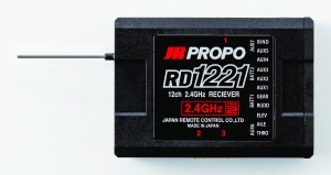 12 kanálový přijímač RD1221 2,4 GHz DSM2